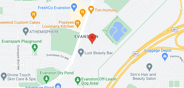 map of 263 EVANSDALE Way NW